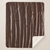 Gesmolten chocolade: weelderige smeertextuur sherpa deken (Voorkant)