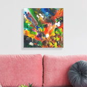 Gesmolten Crayon Art Canvas Afdruk (Insitu (Woonkamer))