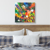 Gesmolten Crayon Art Canvas Afdruk (Insitu (Slaapkamer))
