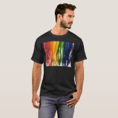 Gesmolten Crayon op canvass T-shirt (Voorkant volledig)