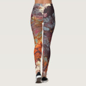 Gesmolten Crayon Serie - acrylverf als Leggings (Achterkant)