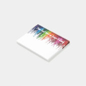 Gesmolten Crayon van het bureau van de leraar Post-it® Notes (Schuin)