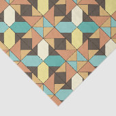 Gesmolten geometrisch patroonpapier tissuepapier (Detail)