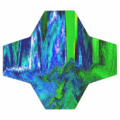 Gesmolten glitch (blauw en groen) voetbal (Enkel)