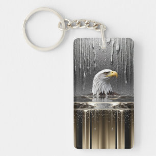 🦅 Gesmolten Gouden Adelaar Kracht Charme 🦅 Sleutelhanger
