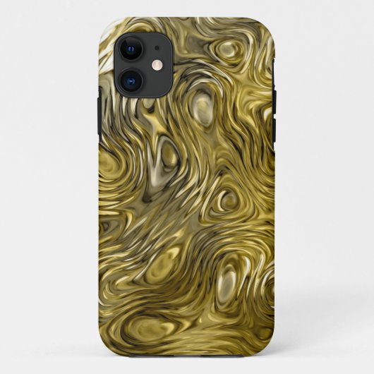 Gesmolten "Gouden" print iPhone hoesje (Achterkant)