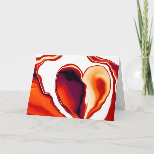 Gesmolten hart_1 wenskaart kaart (Voorkant)