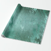 Gesmolten Jade | Emerald Groen Luxe Marmer Cadeaupapier (Uitgerold)