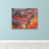 Gesmolten krijt serie - Lava Beach als Canvas Afdruk (Insitu (Houten vloer))