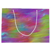 Gesmolten Rainbow Glass Monogram Gift Bag Groot Cadeauzakje (Achterkant)