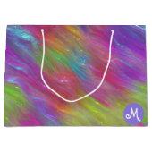 Gesmolten Rainbow Glass Monogram Gift Bag Groot Cadeauzakje (Voorkant)