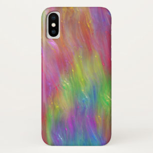 Gesmolten Rainbow Glass telefoonhoes iPhone X Hoesje
