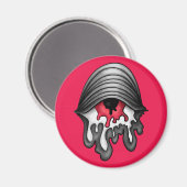 Gesmolten rode ogen: Surrealistische horror Magneet (Voorkant / Achterkant)