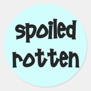Gesmolten rotten ronde sticker