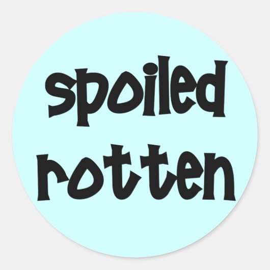 Gesmolten rotten ronde sticker (Voorkant)