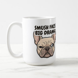 Gesmoorde Snoet Grote Drama Grappig Frans Bulldog Koffiemok