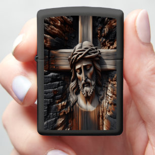 Gesneden figuur van Jezus Christus te midden van v