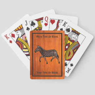 Gesneden Gepolka Gestipte Zebra Pokerkaarten