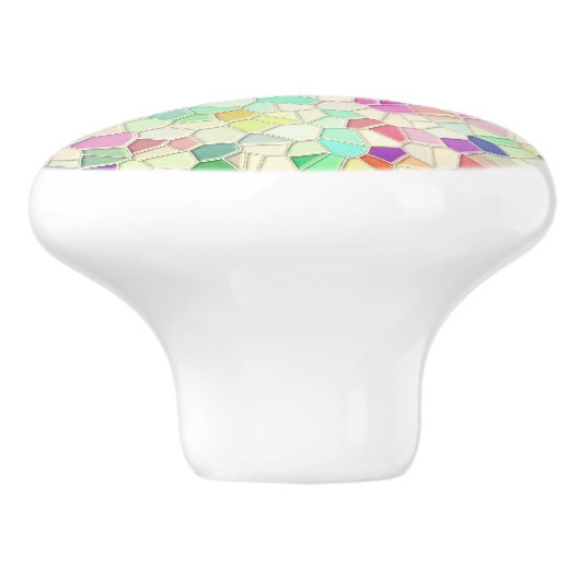 gesneden glas 2 keramische knop (Zijkant)