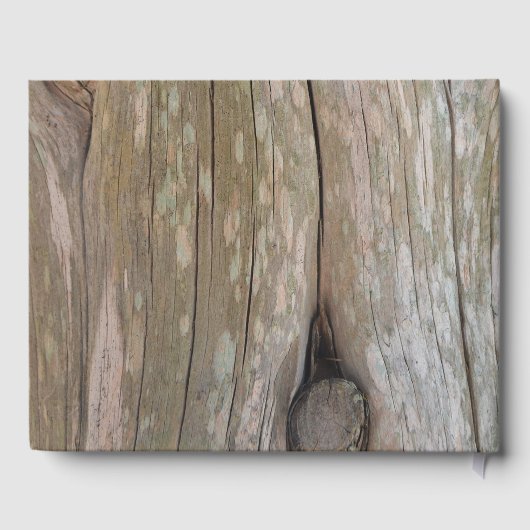 Gesneden Hout Hart bruiloft gastenboek (Achterkant)