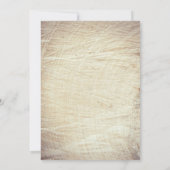 Gesneden Hout Hart Rustieke Boom Vrijgezellenfeest Kaart (Achterkant)