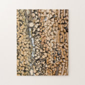 Gesneden hout op een stapel puzzel (Verticaal)