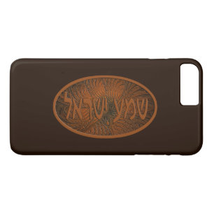 Gesneden hout Shema Yisrael iPhone 8 Plus / 7 Plus Hoesje