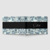 Gesneden Ice Texture bruiloft Gastenboek (Volledig)