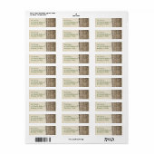 Gesneden Initialen & datum Adreslabel Etiket (Full Sheet)