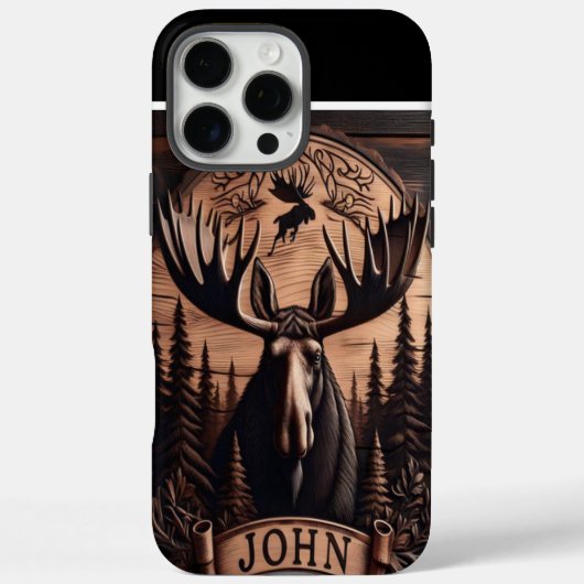 Gesneden Moose Muur Decor Case-Mate iPhone Case (Achterkant)