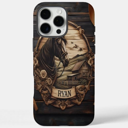 Gesneden Paard Boerderij Scene Case-Mate iPhone Case (Achterkant)