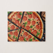gesneden pizza legpuzzel (Horizontaal)