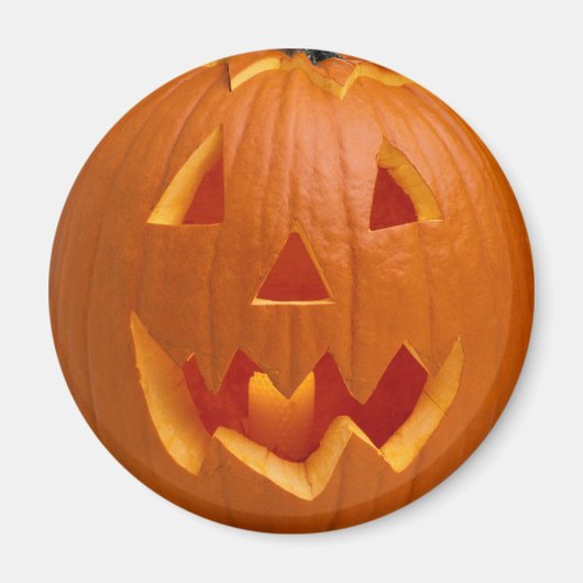 Gesneden Pompoen Halloween Magnet Magneet (Voorkant)