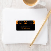 Gesneden Pompoenen Halloween Cadeau Labels (Insitu)