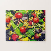 Gesneden Salade & Fruit - 11x14 - 252 stuks. Legpuzzel (Horizontaal)