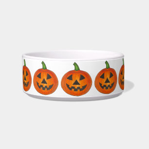 Gesneden Sinaasappel Happy Halloween Pumpkin Patch Voerbakje