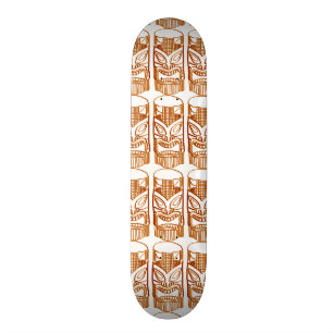Gesneden Tiki Beeldhouwwerk Thunder_Cove Skateboard