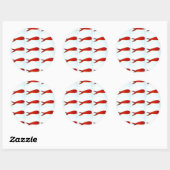 Gesneden vis stickers (Vel)