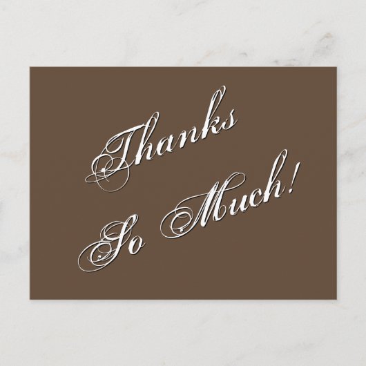 Gesofisticeerde "Dank je wel!" kaart (Voorkant)