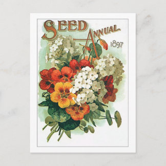 gesorteerd pakket van bloemen briefkaart