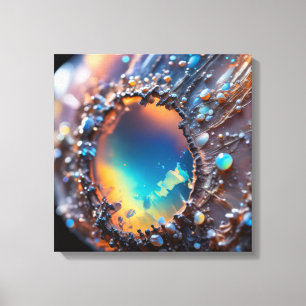 Gespannen canvasprint (Vuur Opal-10) Canvas Afdruk