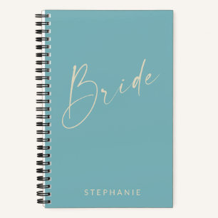 Gespecialiseerd Blauwgroen blauw met Bride Chic Mi Notitieboek