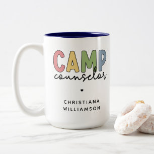 Gespecialiseerde Camp Counselor Gifts Tweekleurige Koffiemok