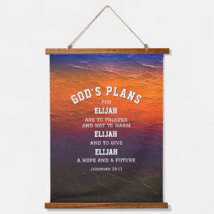 Gespecialiseerde GOD'S PLANS Jeremiah 29:11 Christ Hangend Wandkleed