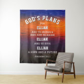 Gespecialiseerde GOD'S PLANS Jeremiah 29:11 Christ Wandkleed (In situ)