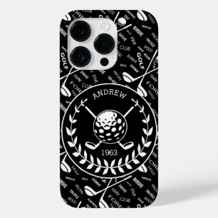 Gespecialiseerde golfer, stijlvol golf logo Case-Mate iPhone 14 pro hoesje