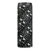 Gespecialiseerde golfer, stijlvol golf logo thermosbeker (Achterkant)