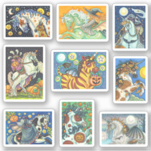 GESPECIALISEERDE HALLOWEEN HORSE EN UNICORN STICKER