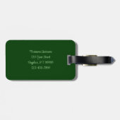 Gespecialiseerde irisventilator in perziken bagagelabel (Achterkant horizontaal)