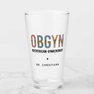 Gespecialiseerde OBGYN-verloskundige Gynaecoloog Glas